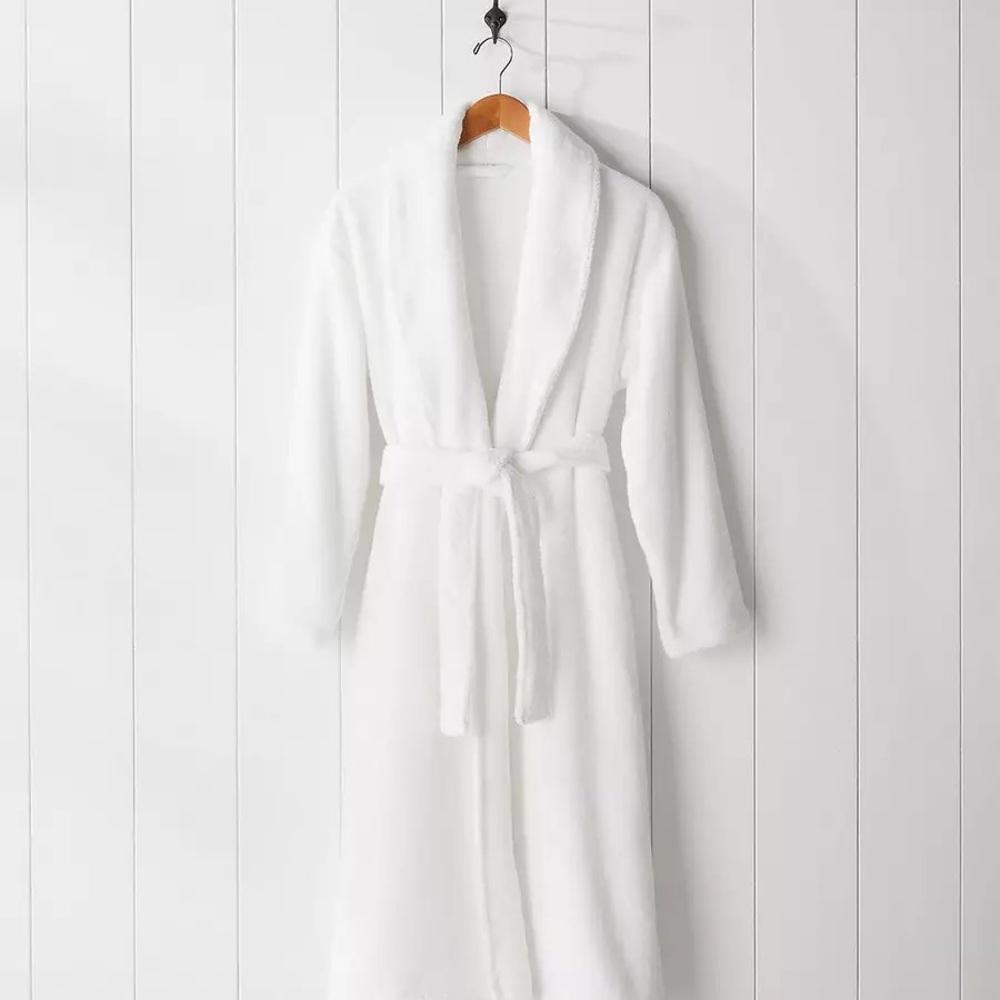 Serena & Lily Sonoma Turkish Cotton White Bathrobe